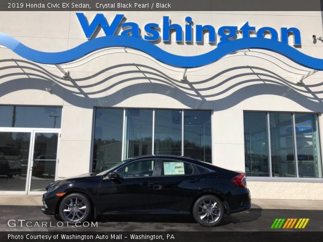 2019 Honda Civic EX Sedan in Crystal Black Pearl