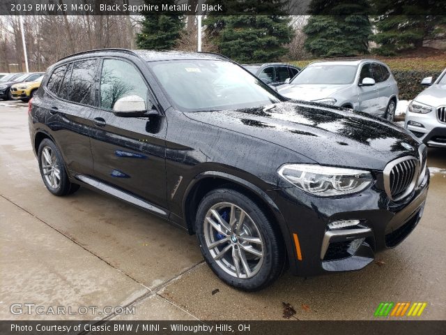 2019 BMW X3 M40i in Black Sapphire Metallic