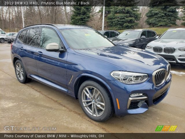 2019 BMW X3 M40i in Phytonic Blue Metallic