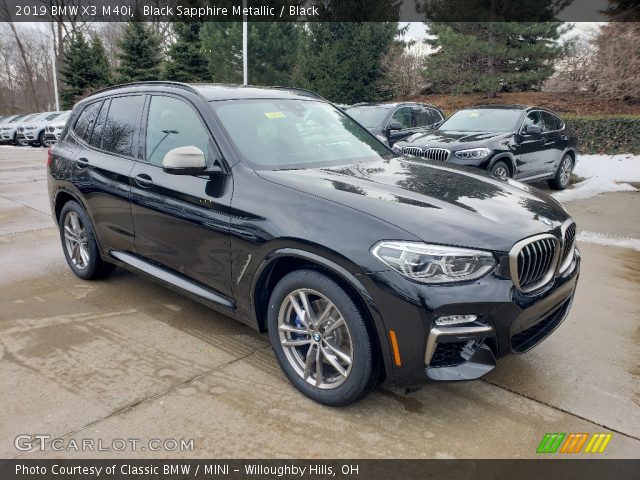 2019 BMW X3 M40i in Black Sapphire Metallic