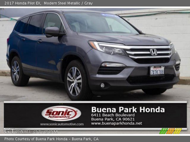 2017 Honda Pilot EX in Modern Steel Metallic