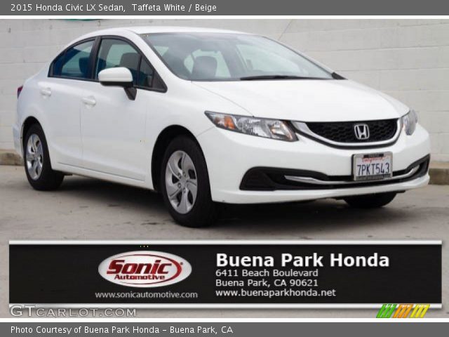 2015 Honda Civic LX Sedan in Taffeta White