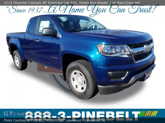 2019 Chevrolet Colorado WT Extended Cab 4x4 in Kinetic Blue Metallic