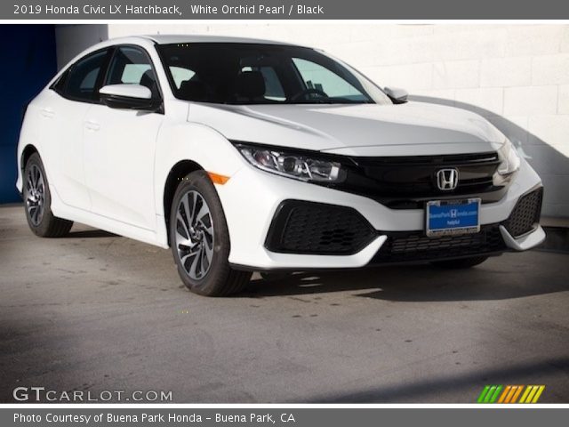 2019 Honda Civic LX Hatchback in White Orchid Pearl