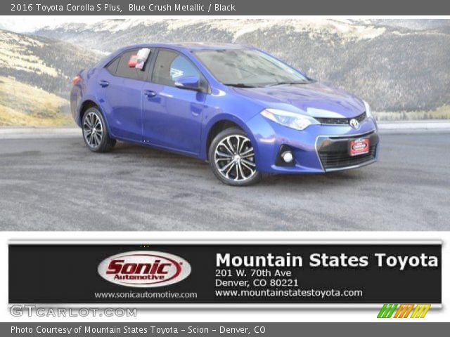 2016 Toyota Corolla S Plus in Blue Crush Metallic