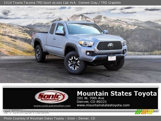 2019 Toyota Tacoma TRD Sport Access Cab 4x4 in Cement Gray