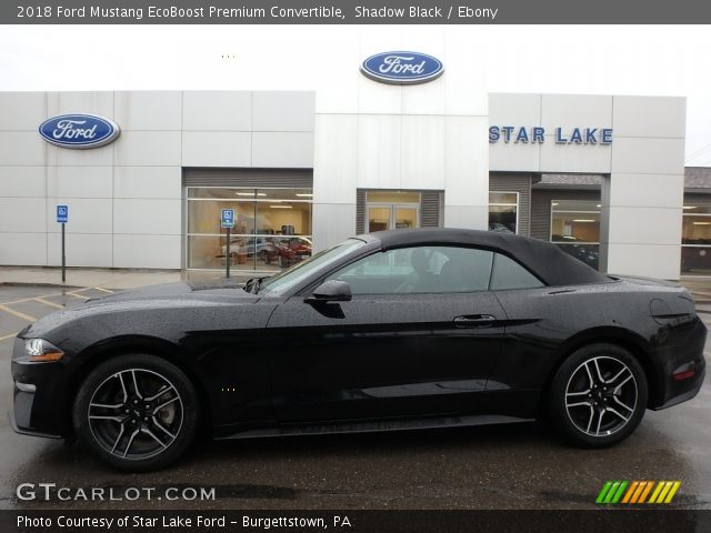 2018 Ford Mustang EcoBoost Premium Convertible in Shadow Black