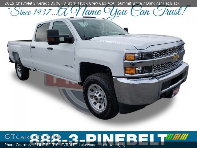 2019 Chevrolet Silverado 3500HD Work Truck Crew Cab 4x4 in Summit White