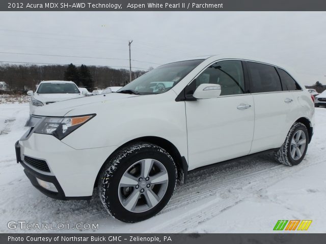 2012 Acura MDX SH-AWD Technology in Aspen White Pearl II