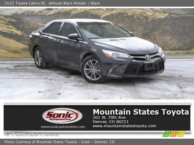 2015 Toyota Camry SE in Attitude Black Metallic