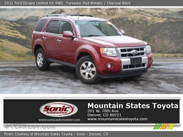 2012 Ford Escape Limited V6 4WD in Toreador Red Metallic