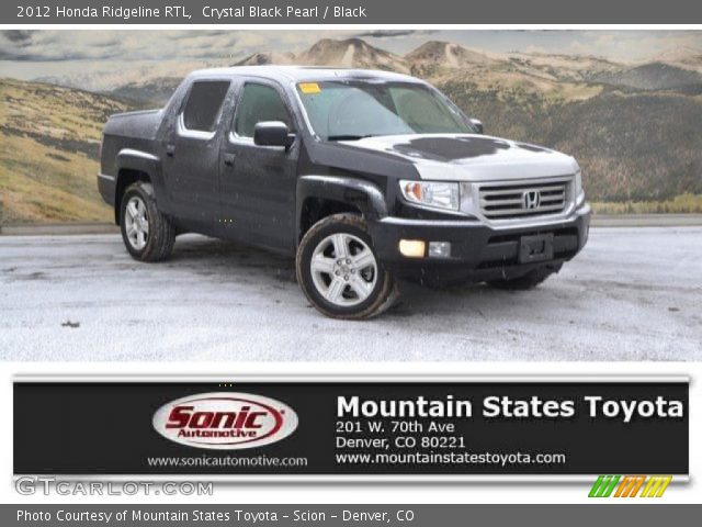 2012 Honda Ridgeline RTL in Crystal Black Pearl