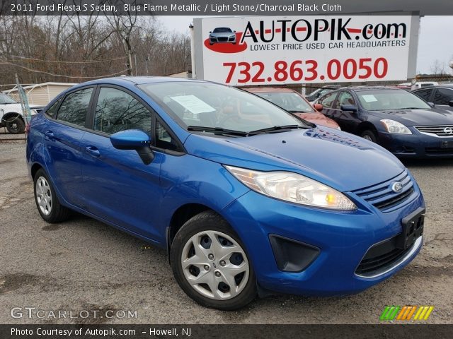 2011 Ford Fiesta S Sedan in Blue Flame Metallic