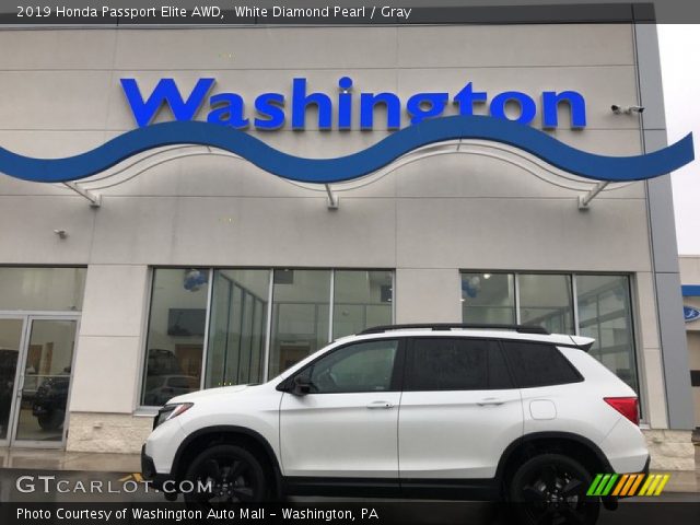 2019 Honda Passport Elite AWD in White Diamond Pearl