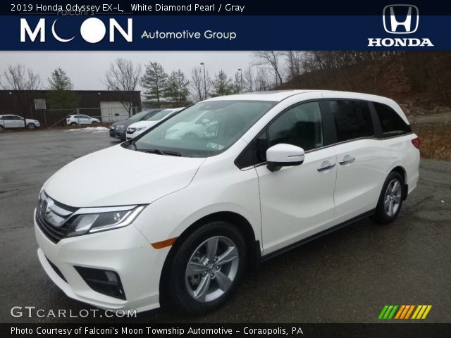 2019 Honda Odyssey EX-L in White Diamond Pearl