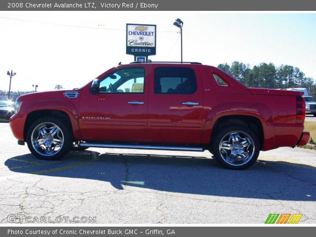 2008 Chevrolet Avalanche LTZ in Victory Red