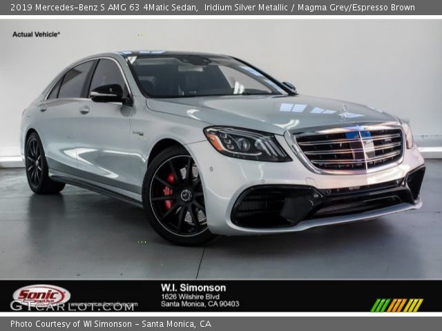 2019 Mercedes-Benz S AMG 63 4Matic Sedan in Iridium Silver Metallic