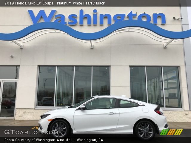 2019 Honda Civic EX Coupe in Platinum White Pearl