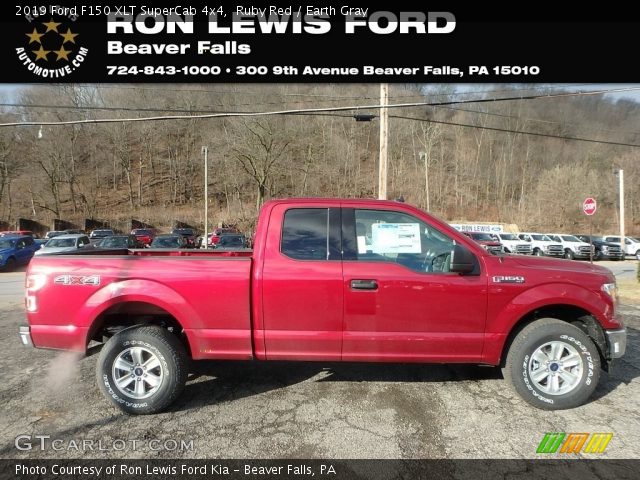 2019 Ford F150 XLT SuperCab 4x4 in Ruby Red