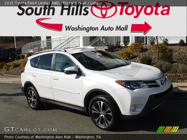 2015 Toyota RAV4 Limited AWD in Blizzard Pearl
