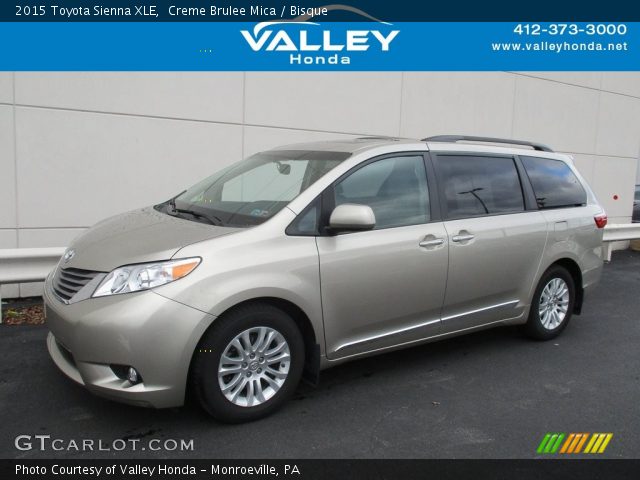 2015 Toyota Sienna XLE in Creme Brulee Mica