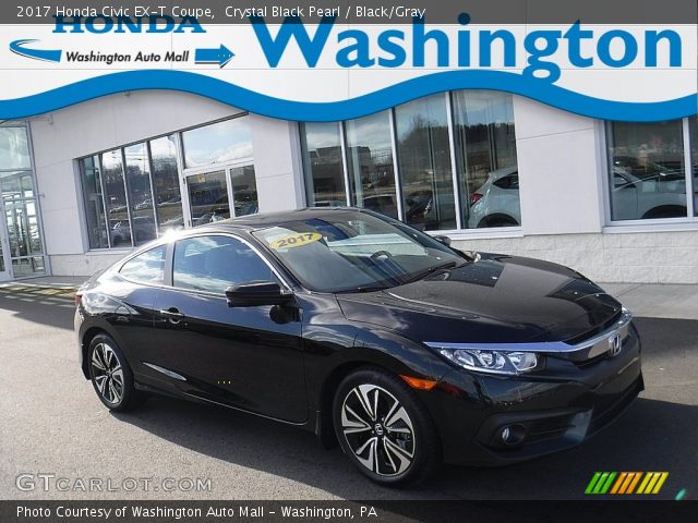 2017 Honda Civic EX-T Coupe in Crystal Black Pearl