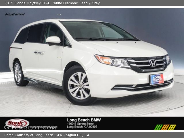 2015 Honda Odyssey EX-L in White Diamond Pearl