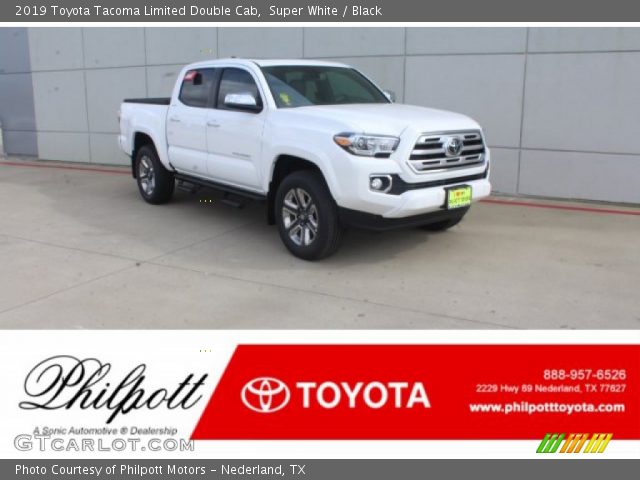 2019 Toyota Tacoma Limited Double Cab in Super White