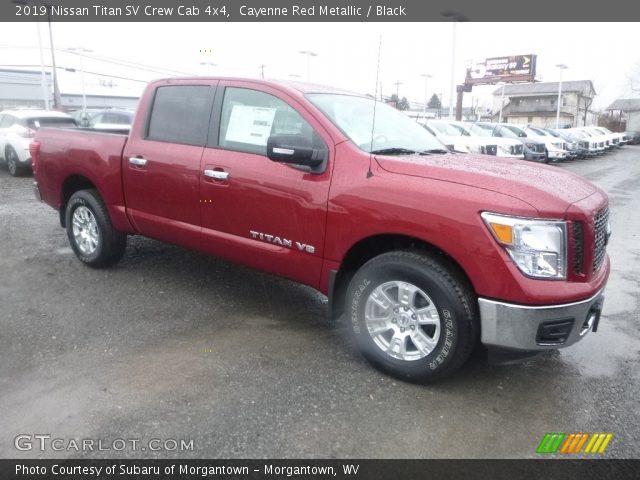 2019 Nissan Titan SV Crew Cab 4x4 in Cayenne Red Metallic