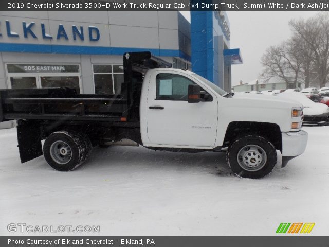 2019 Chevrolet Silverado 3500HD Work Truck Regular Cab 4x4 Dump Truck in Summit White