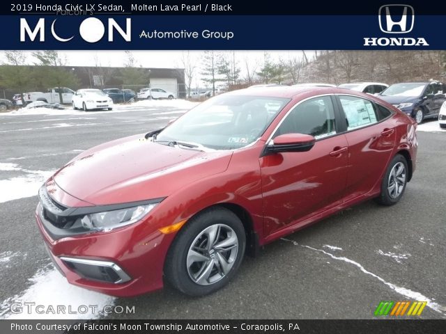2019 Honda Civic LX Sedan in Molten Lava Pearl