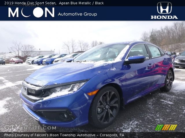 2019 Honda Civic Sport Sedan in Agean Blue Metallic