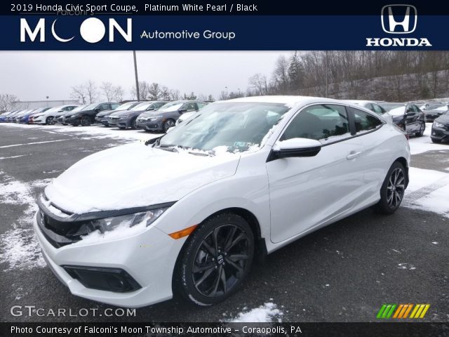 2019 Honda Civic Sport Coupe in Platinum White Pearl