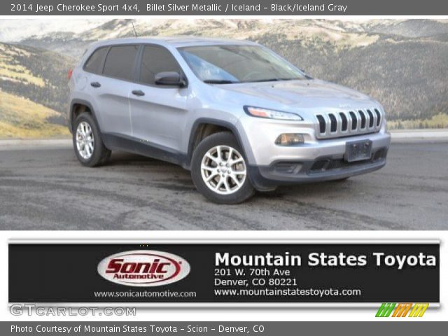 2014 Jeep Cherokee Sport 4x4 in Billet Silver Metallic