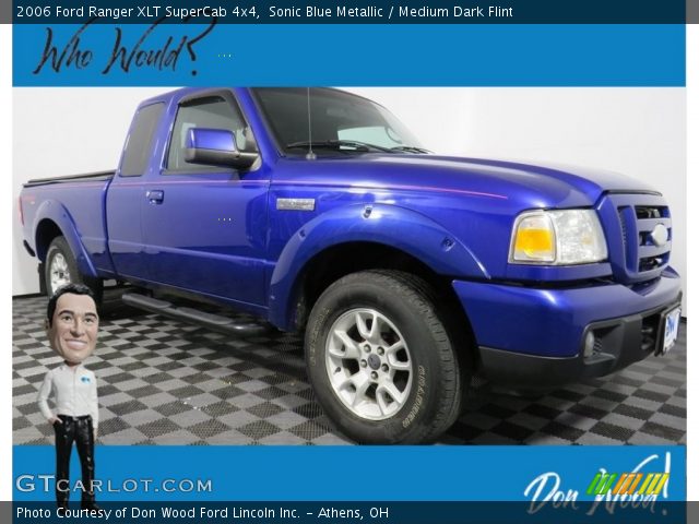2006 Ford Ranger XLT SuperCab 4x4 in Sonic Blue Metallic