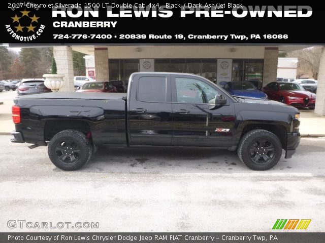 2017 Chevrolet Silverado 1500 LT Double Cab 4x4 in Black