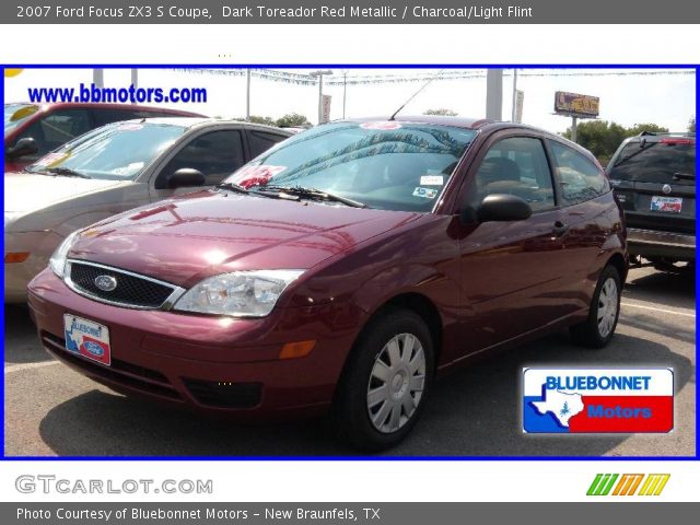 2007 Ford Focus ZX3 S Coupe in Dark Toreador Red Metallic