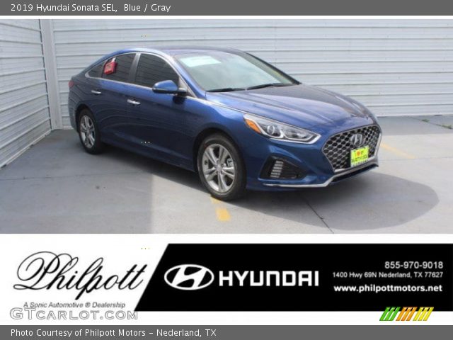 2019 Hyundai Sonata SEL in Blue