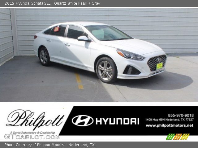 2019 Hyundai Sonata SEL in Quartz White Pearl