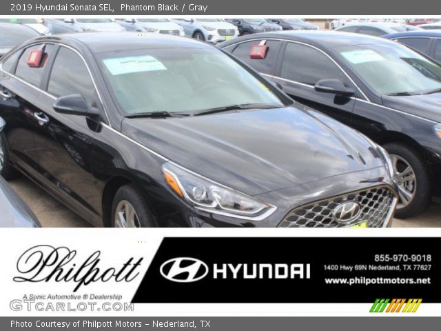 2019 Hyundai Sonata SEL in Phantom Black