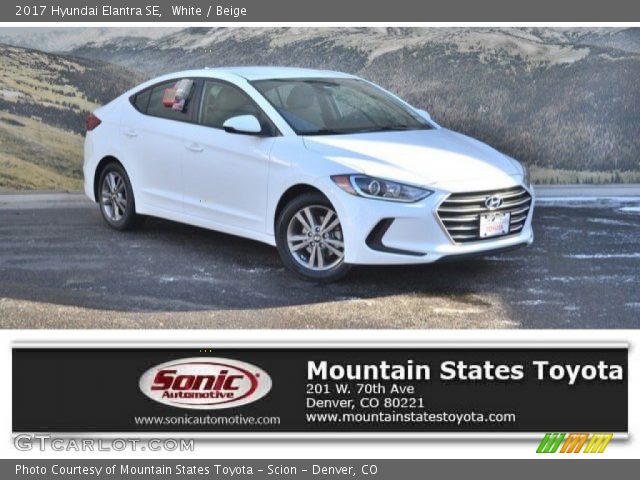 2017 Hyundai Elantra SE in White