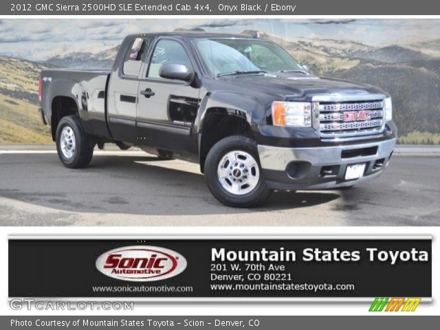 2012 GMC Sierra 2500HD SLE Extended Cab 4x4 in Onyx Black