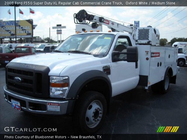 2008 Ford F550 Super Duty XL Regular Cab Commercial Crane Truck in Oxford White