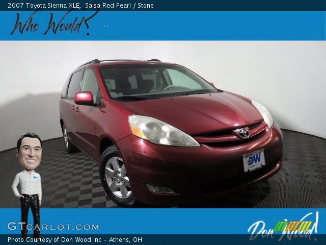 2007 Toyota Sienna XLE in Salsa Red Pearl