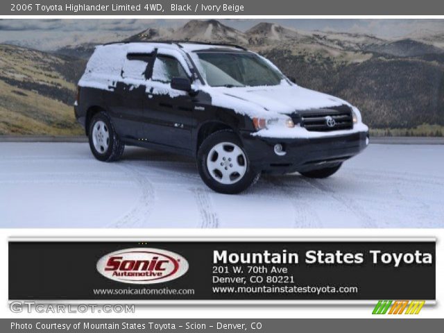 2006 Toyota Highlander Limited 4WD in Black