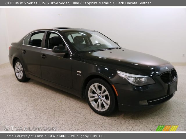 2010 BMW 5 Series 535i xDrive Sedan in Black Sapphire Metallic