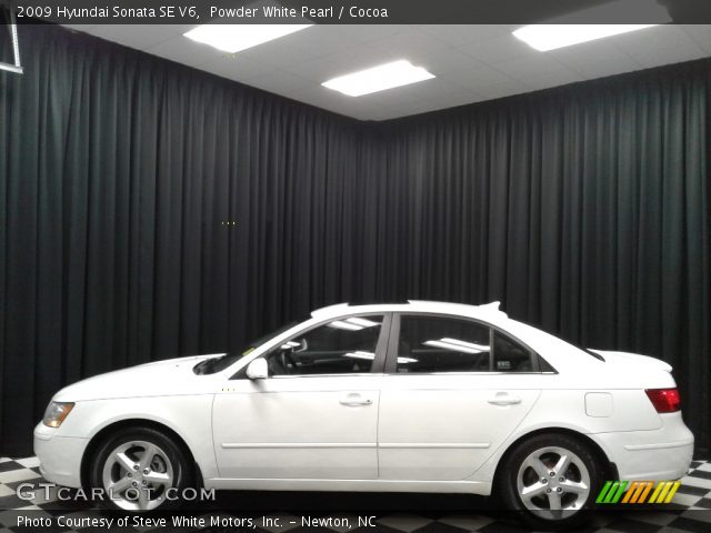 2009 Hyundai Sonata SE V6 in Powder White Pearl