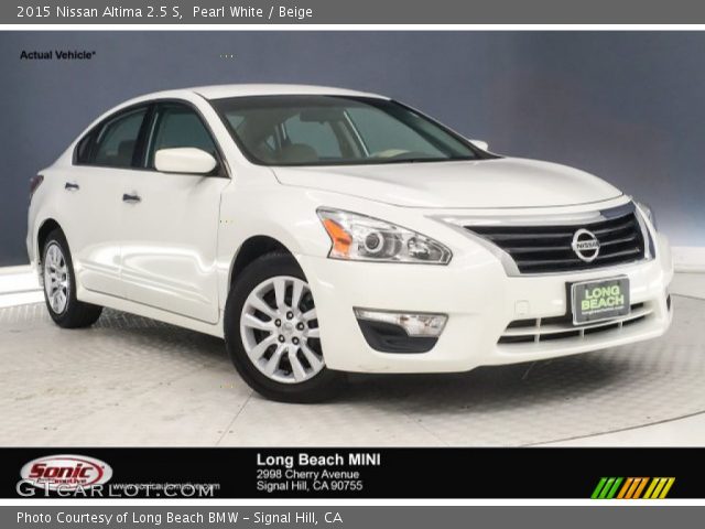 2015 Nissan Altima 2.5 S in Pearl White