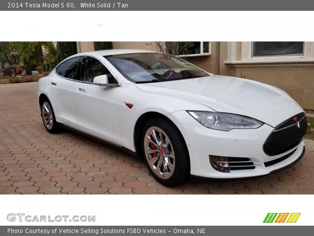 2014 Tesla Model S 60 in White Solid