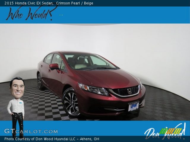2015 Honda Civic EX Sedan in Crimson Pearl